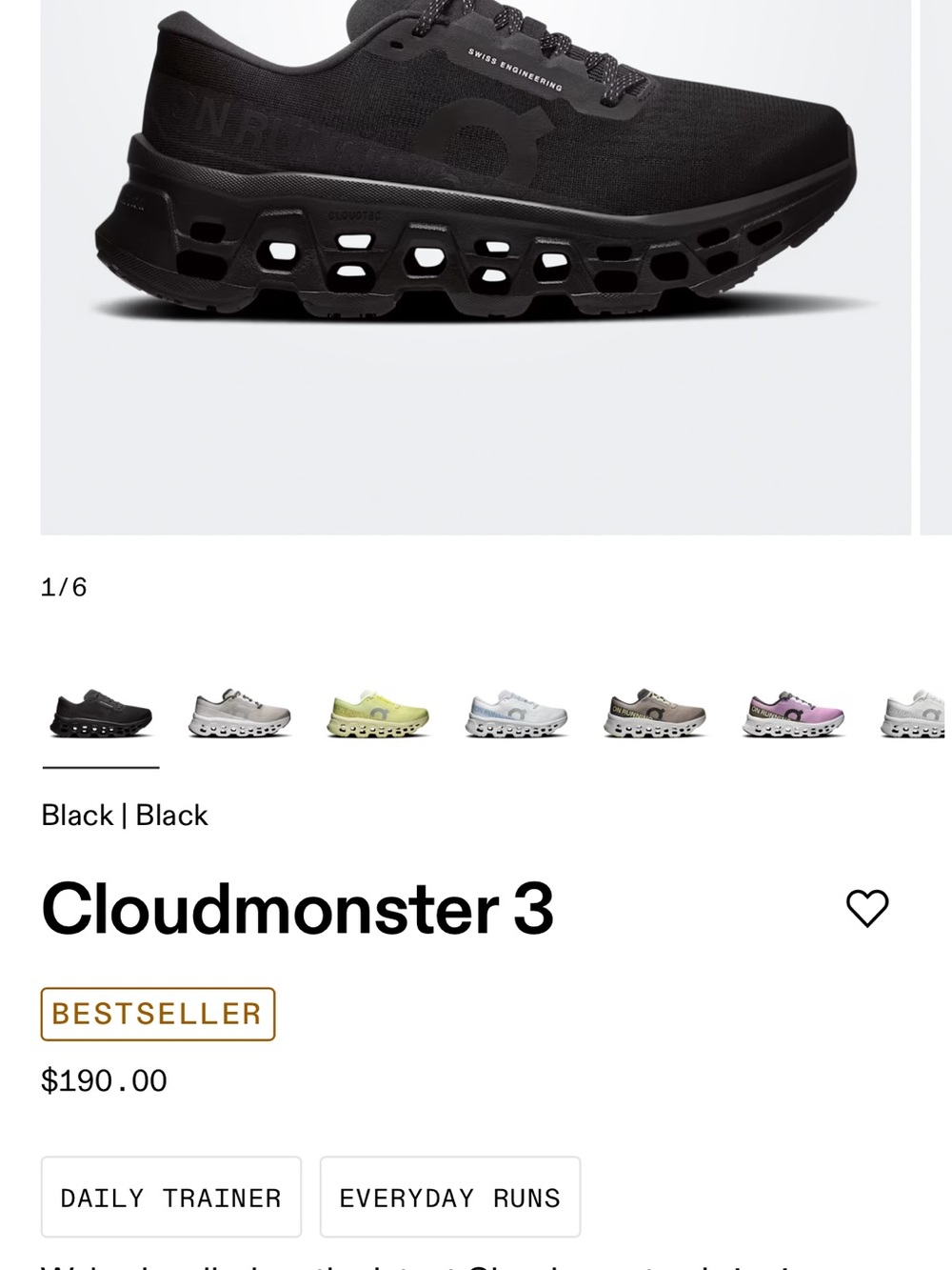 On Running Cloudmonster 3 WOMANS sz 10 or 8.5 mens new in box !!